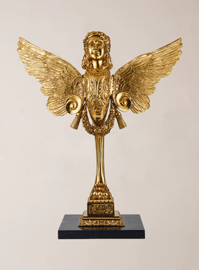 桌面装饰品全铜天使法式