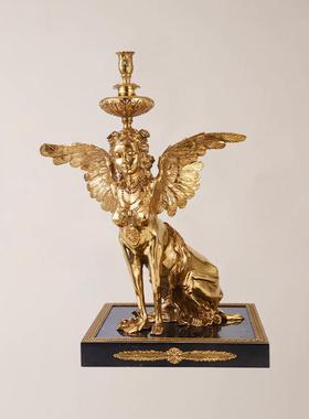 法式复古天使摆件大理石