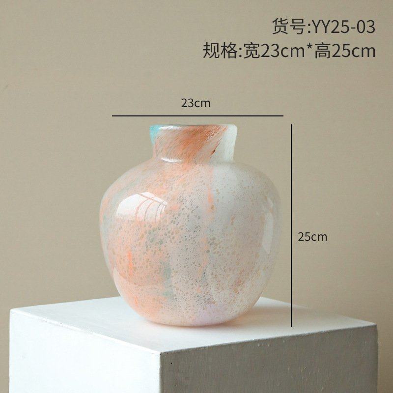 博西家居艺术玻璃花瓶水培器皿餐桌鲜花插花创意复古风高级感花器,家居饰品,花瓶,淘宝优惠券,粉丝福利购,淘宝优惠卷