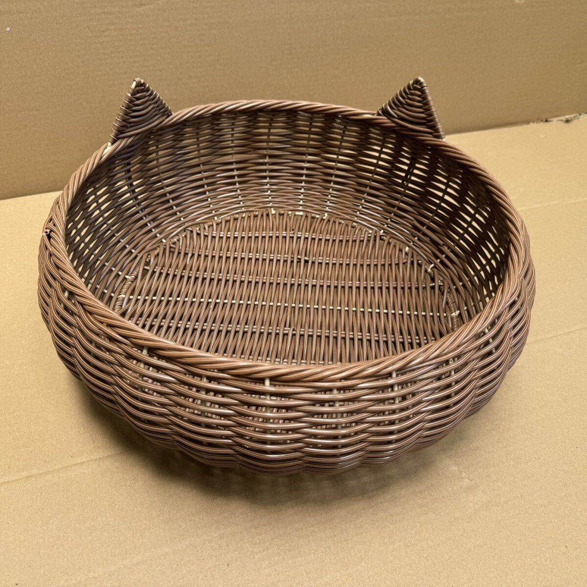 猫窝四季通用仿藤编织宠物窝透气清凉猫咪夏季窝半封闭网红猫房子