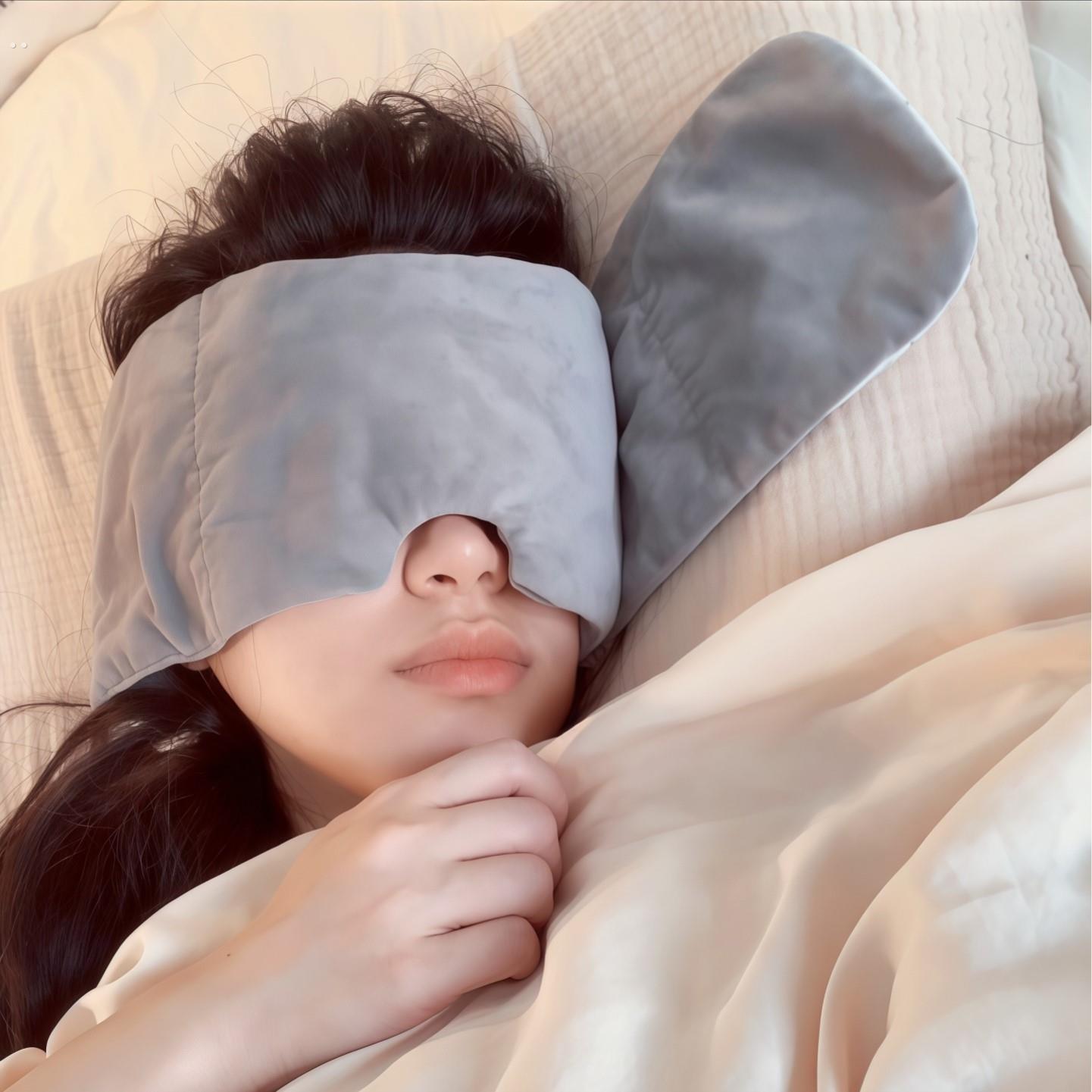 【睡觉搭子】重力眼罩遮光助深度睡眠头巾缓解眼疲劳助眠睡觉女生