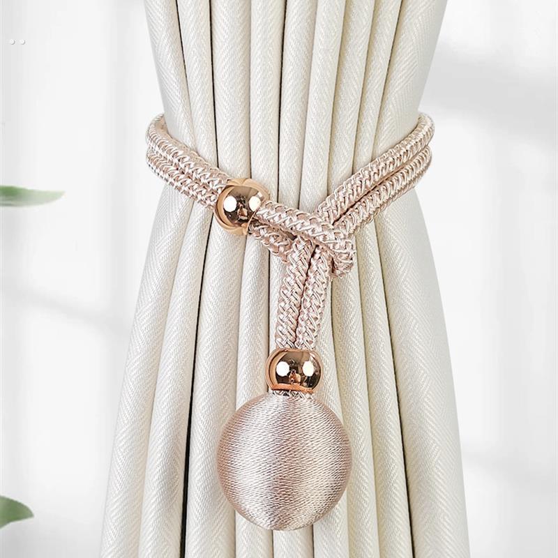 窗帘绳子绑带一对装轻奢高档可调节扣环扎束带纱帘绑绳绑饰收拢带