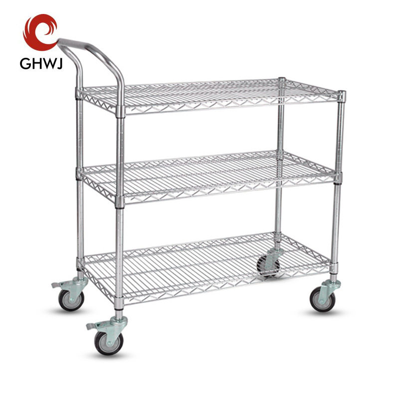 三层工具车工厂物料车移动带轮货架分拣车配货手推车劳动车小车