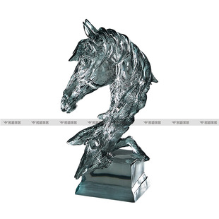 马头摆件工艺品客厅酒柜电视柜入户玄关轻奢软装高级感高档装饰品