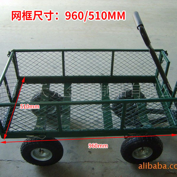 花园拉货用折叠工具网车 载重工业用搬运车运货车牵引平板车