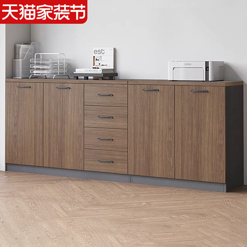 文件柜办公室矮柜落地边柜隔断收纳柜茶水小柜子储物柜靠墙置物柜