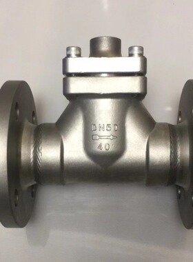 DH41F-40P零下-196度低温止回阀 法兰低温单向阀 LO2、LN2止回阀