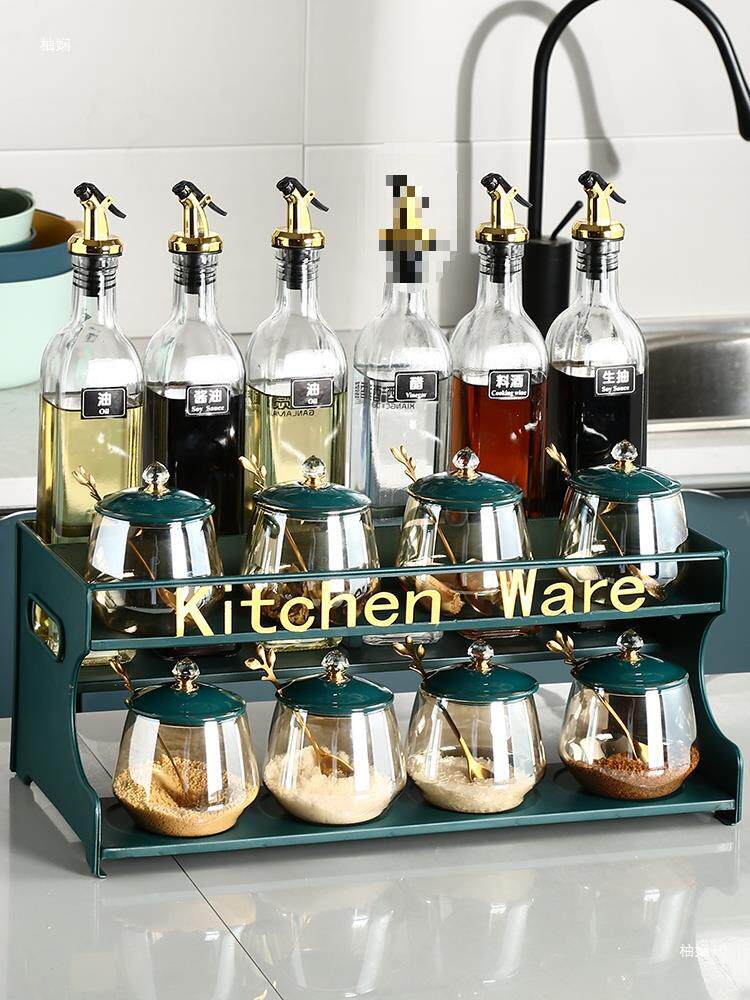厨房调料罐调料品油盐酱醋调料瓶调味罐调料盒组合套装家用调味品