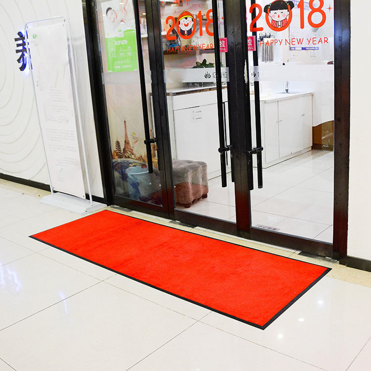 科洋地毯红色尼龙印花地毯酒店商场大厅橡胶门垫广告logo doormat