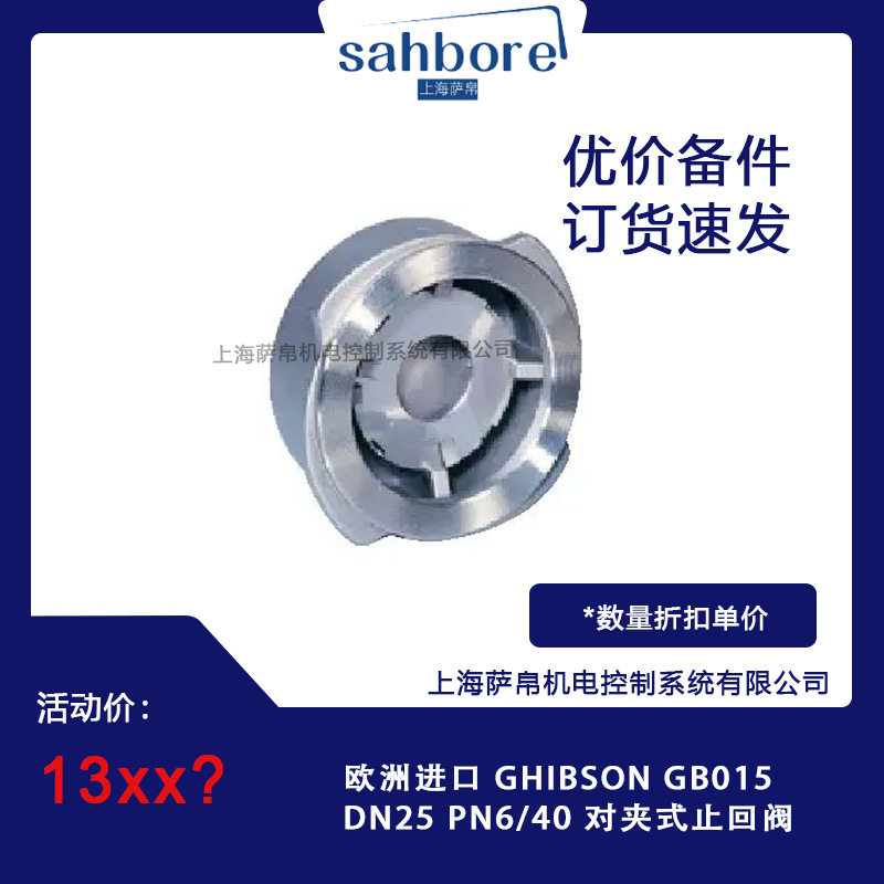 GHIBSON对夹式止回阀DN25PN6/40