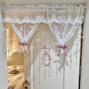 饰房间改造少女卧室门蝴蝶结粉色可爱梦幻ins风布置门帘氛围感 装