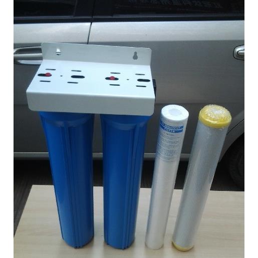 【滨清DIY】20寸双级软水过滤器/淋浴器家用/太阳能阻垢器/软水器