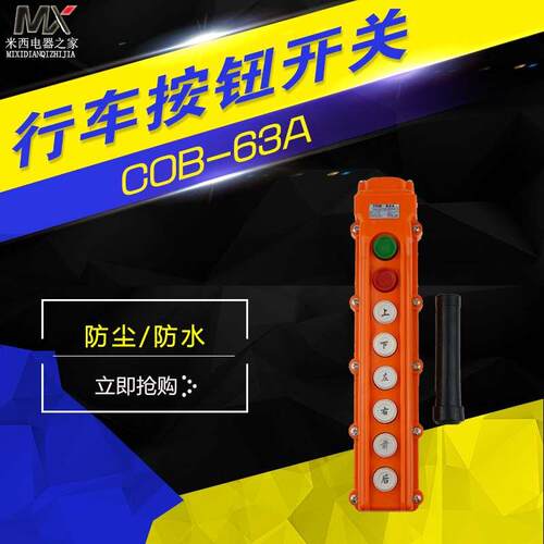 COB-63A　TNHA1-63A防水行车控制按钮开关 蘑菇头紧急开关停止开