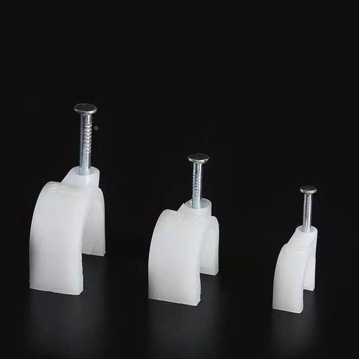 200只钢钉线卡电线固定线管网圆形线钉方形卡扣4 6 8 10 20 25mm