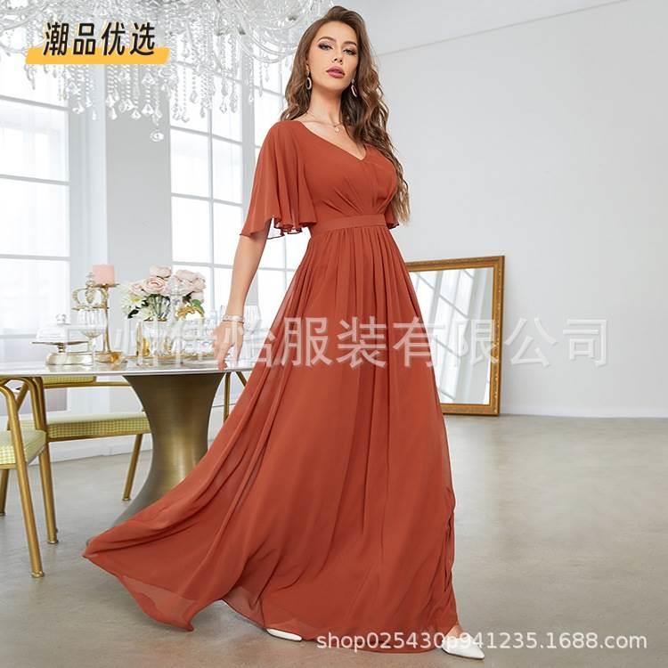 summer women gowns evening party prom dresses sexy dress2024