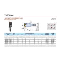 锁牙式快进给铣牙头 4N-TE90 特固克款装4NKT04/4NKT06刀片