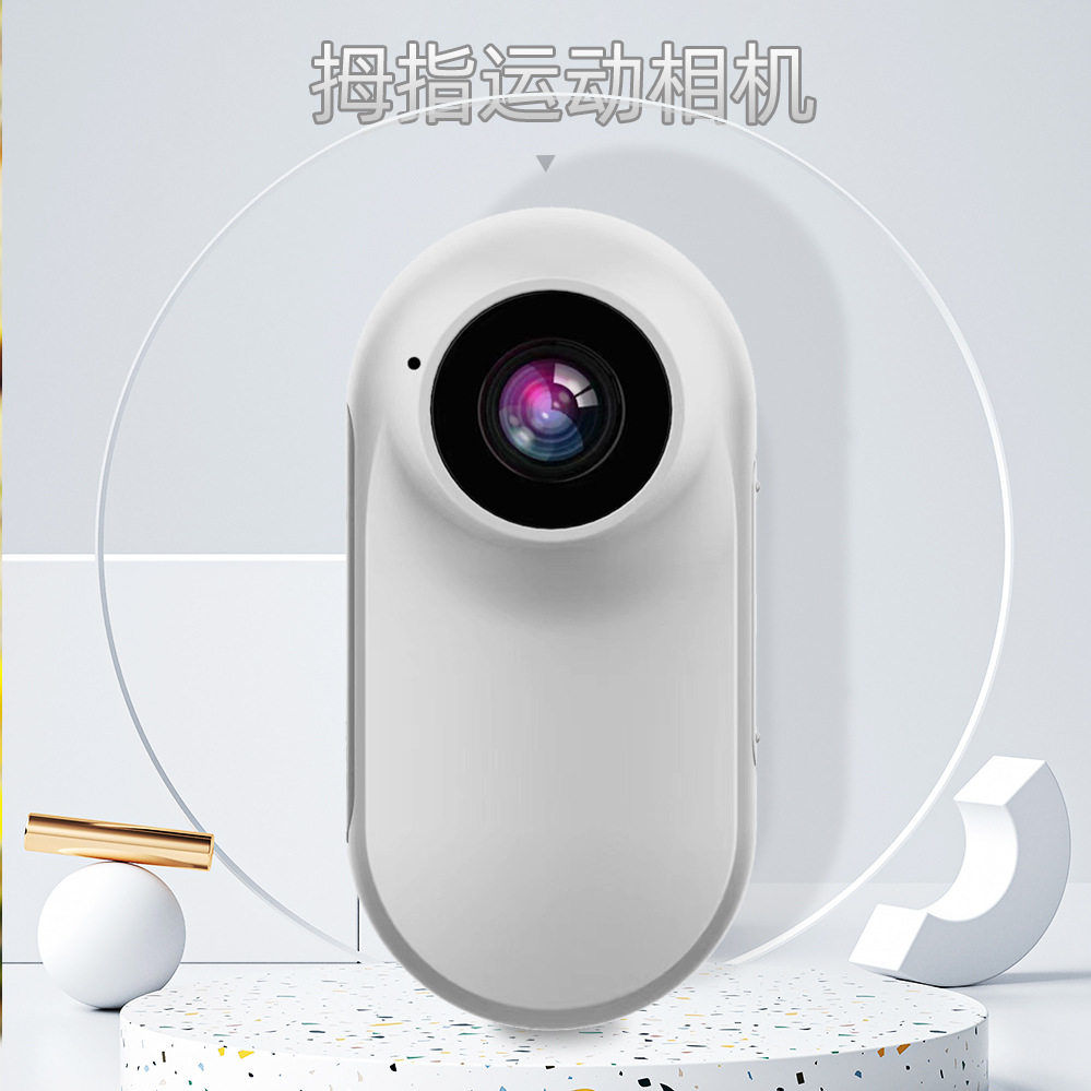 供应拇指运动相机gopro小相机清行车记录仪1080p带屏背夹磁吸图片