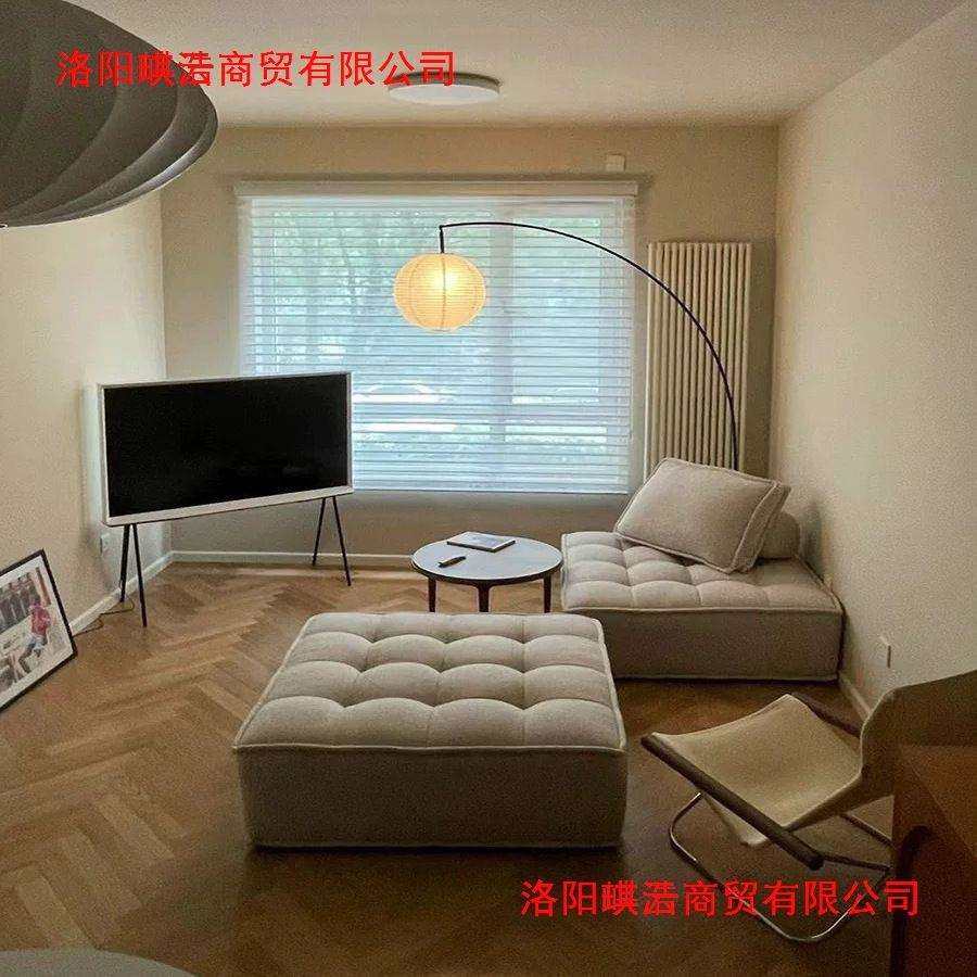 网红豆腐方块懒人沙发意式出租房小户型客厅科技布单人落地组合椅