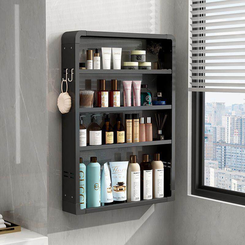 卫生间置物架墙上免打孔壁挂式厕所浴室洗手间洗漱台多功能收纳柜