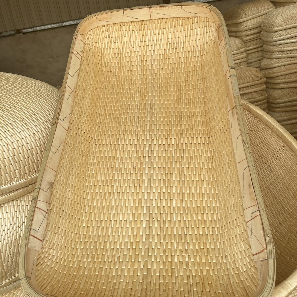 手工柳编簸箕馒头筐炒货收纳