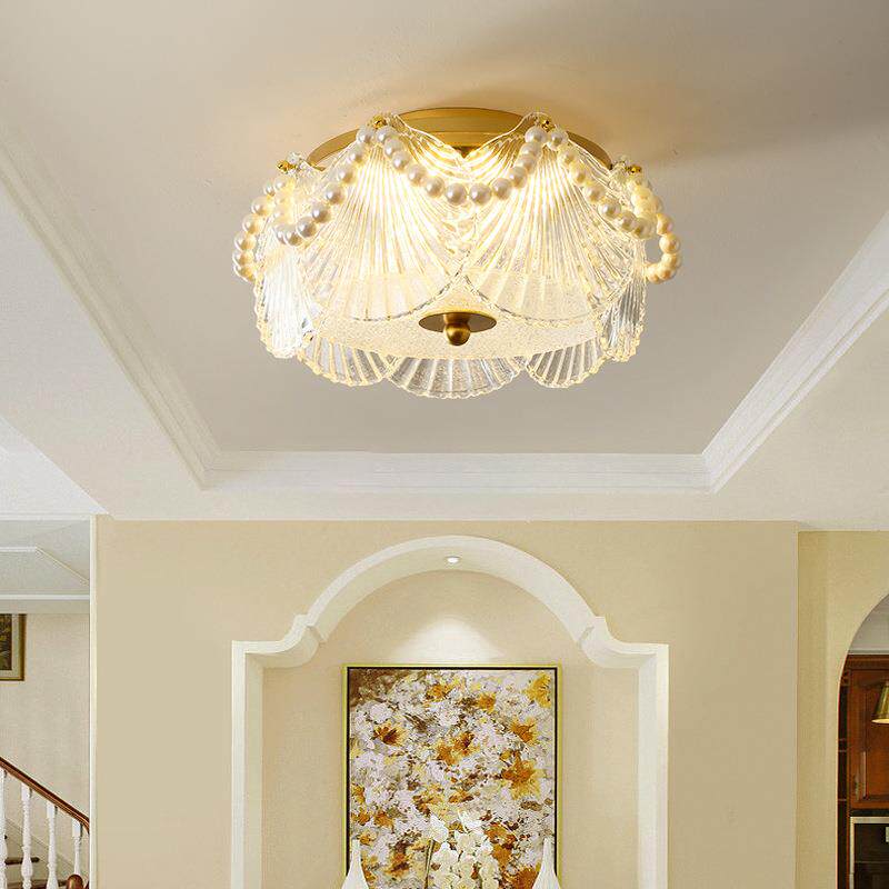 水晶玄关灯过道小吸顶灯轻奢进门灯阳台走廊入户衣帽间现代网红灯