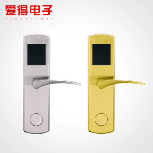 厂家批发电子感应智能锁IC刷卡门禁锁酒店宾馆防盗感应锁磁卡