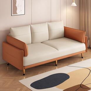 沙发小户型现代简约客厅出租屋新款三人位折叠两用极简布艺沙发床