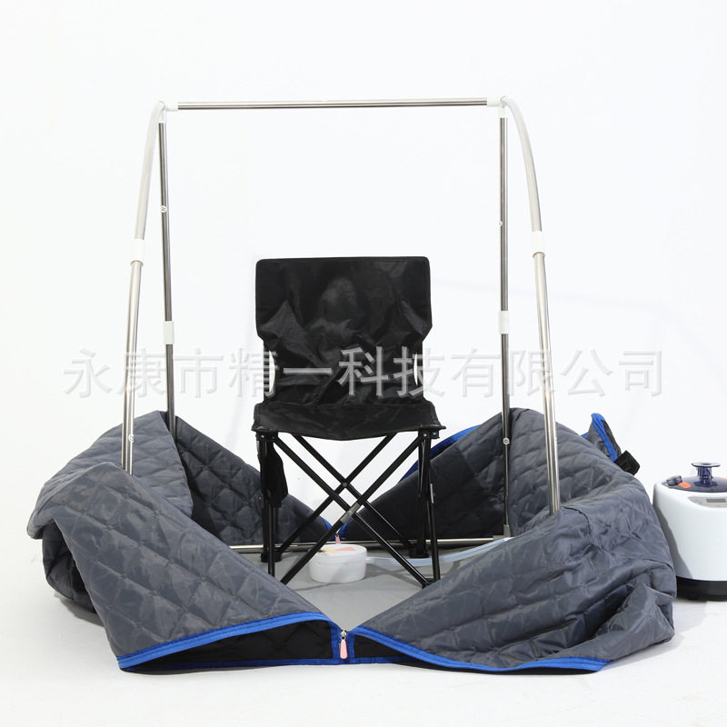 钢管汗蒸箱家用桑拿浴箱蒸汽式汗蒸房熏蒸机便携折叠桑拿箱sauna