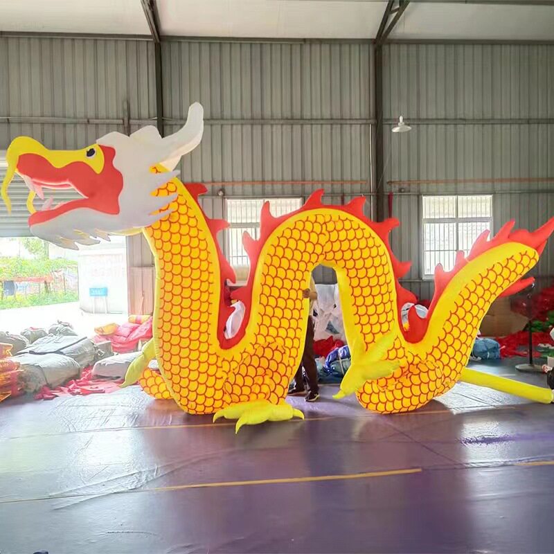 新年发光中国龙气模商场美陈