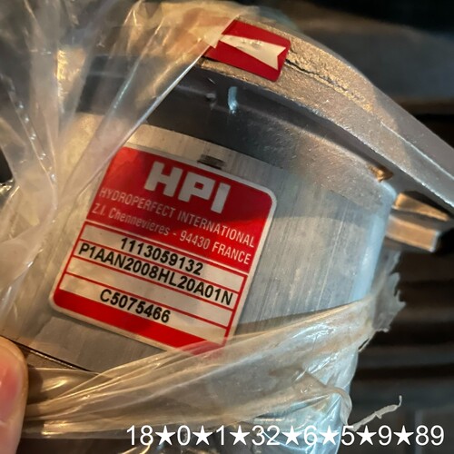 HPI齿轮泵 P1AAN2008HL20A01N 11