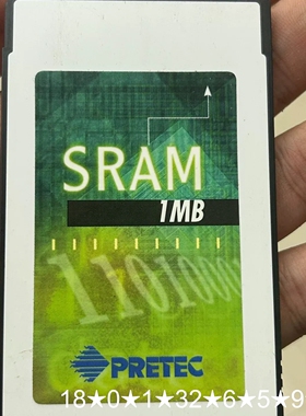 PRETEC希旺 SRAM 卡1MB PCMCIA Card
