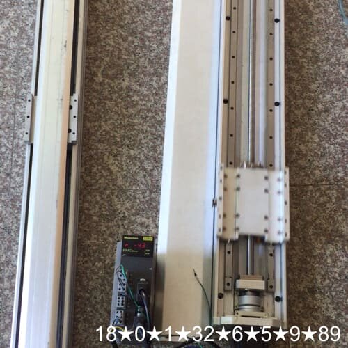直线丝杆滑轨模组行程750mm，配60伺服套装，，测