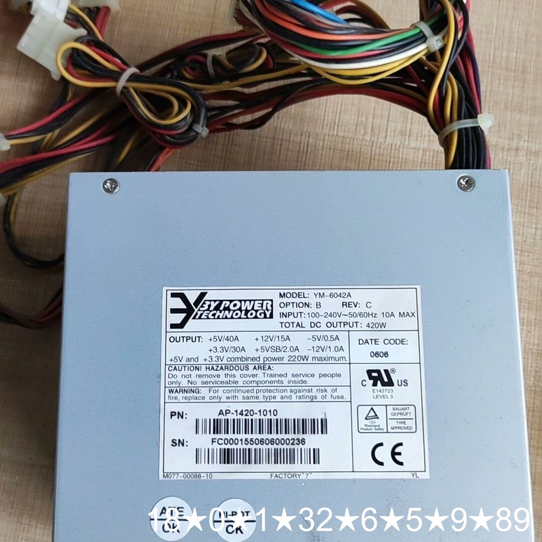 3Y工业设备工控机电源 YM-6042A AP-1420-