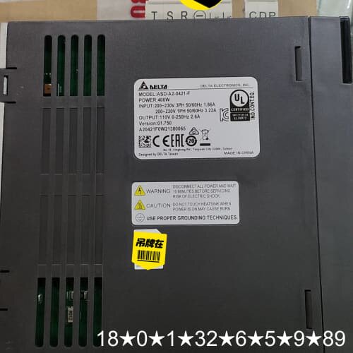 A2驱动器，型号ASD-A2-0421-F，功率400瓦