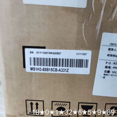INOVANCE伺服电机，型号MS1H3-85B15CB-A