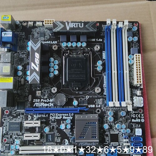 华擎主板Z68 PRO3-M实物用