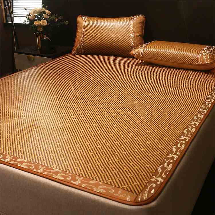 凉席竹席1.1/1.2/1.3/1.4双面1.5/1.6/1.8m席子2米宽折叠定做尺寸