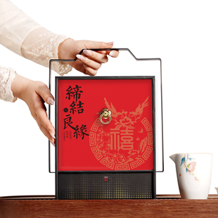 10缔结良缘-提篮礼盒红茶铁观音岩茶白茶高端茶叶礼品送礼包装
