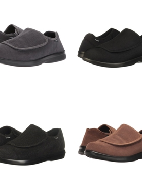 正品Propet波派男子魔术贴加宽加肥康复矫正器鞋舒适平底运动鞋