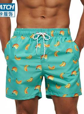 Men's Sports Short Beach Shorts Bermuda Surf Swimming Tr