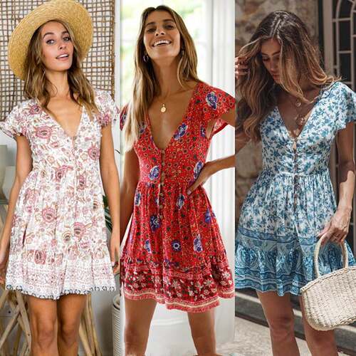 2023 women holiday dress casual skirt beach maxi dress沙滩裙