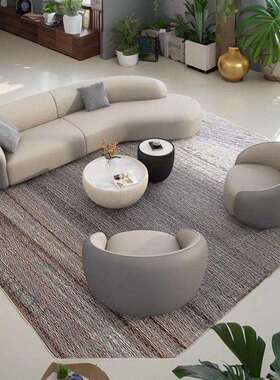 LCP2酒店大堂大弧形沙发公室前台休息区接待简易套装源头工厂