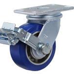 6寸聚氨酯刹车 GF-150-BSF-MUD脚轮 134 x 86 or 126 x 62 mm脚轮