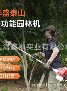 华盛DD233汽油割草机高枝油锯修枝剪绿篱剪多功能园林机