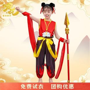 哪咤儿童服装运动会开幕式入场走方队服装儿童啦啦队元旦演垒德株