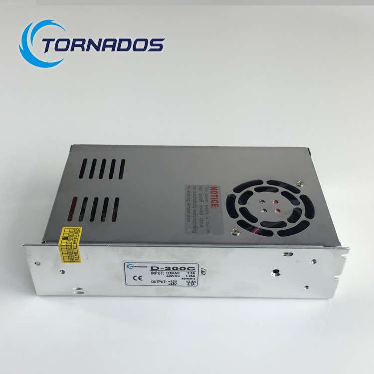 300W12V24V双路输出开关电源12V12.5A+24V6.2A双组直流电源D-300C