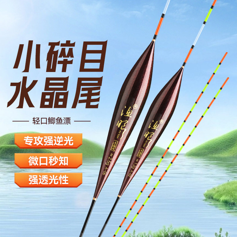 渔眼透光水晶尾醒目高灵敏轻口小