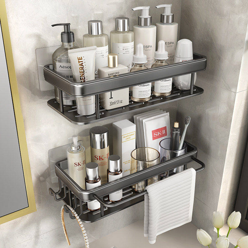 卫生间置物架免打孔浴室洗手间洗漱台墙上收纳架子厕所洗澡间壁挂,家装主材,浴室角架,淘宝优惠券,粉丝福利购,淘宝优惠卷