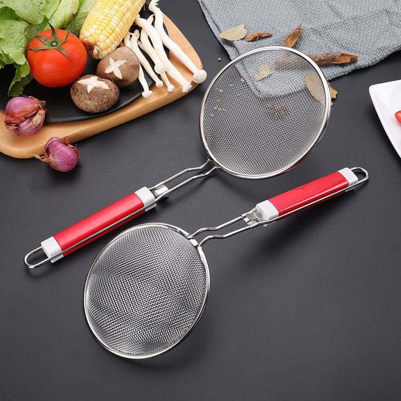 304不锈钢双色柄网漏 油格 捞面勺笊篱厨具漏勺过滤网 厨房小工具,家庭/个人清洁工具,水槽沥水袋,淘宝优惠券,粉丝福利购,淘宝优惠卷