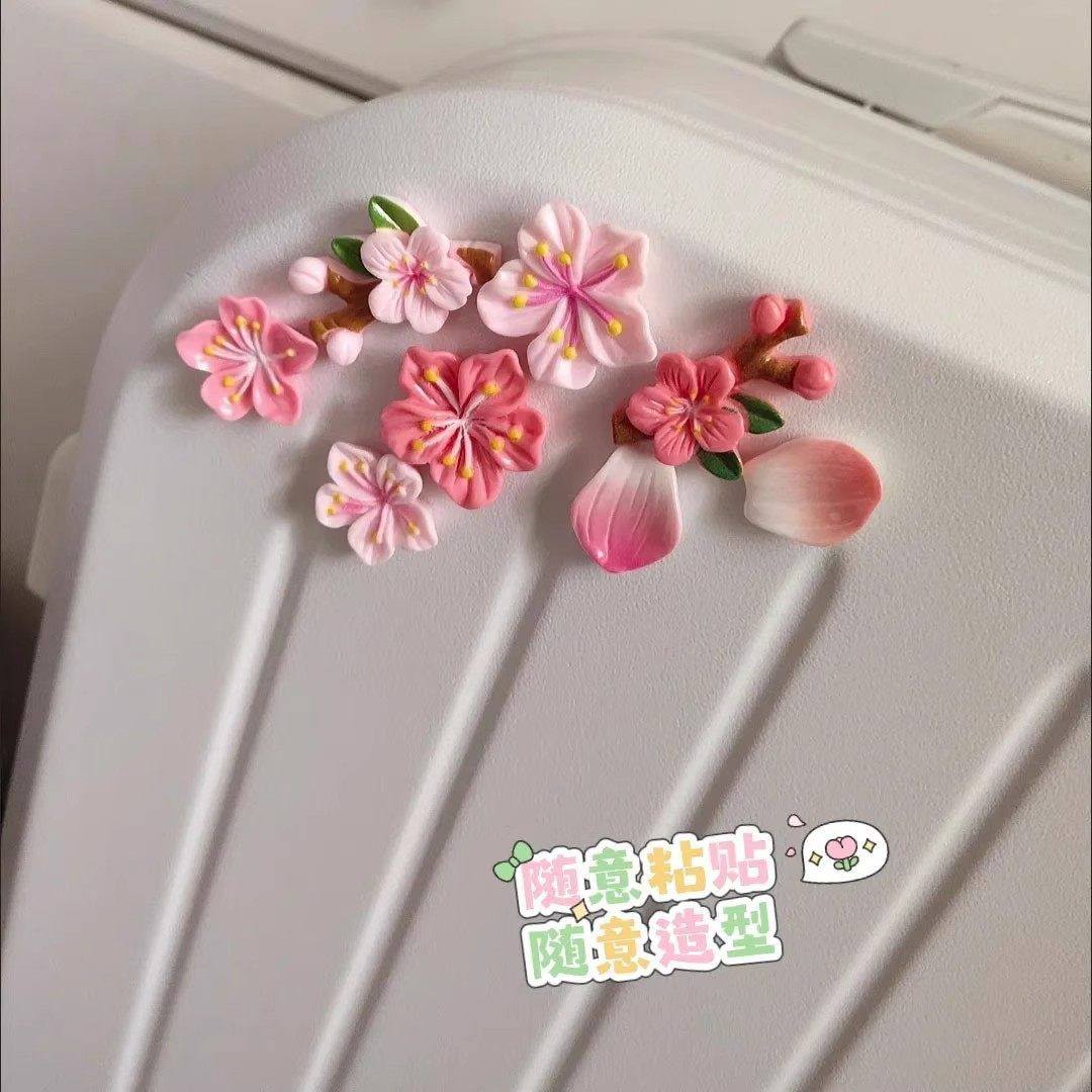 抖音同款3立体桃花贴装饰樱花图案立体贴纸汽车电动车贴车尾贴花,汽车用品/电子/清洗/改装,汽车装饰贴/反光贴,淘宝优惠券,粉丝福利购,淘宝优惠卷